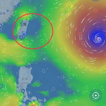 颱風逼近台灣