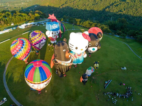  The Hello Kitty balloon made its debut maiden flight in Chishang in 2021