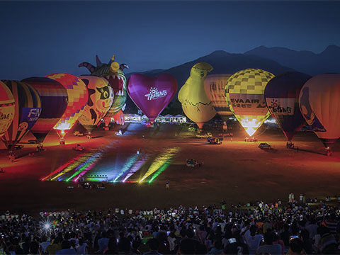 臺東縣政府熱氣球圖像授權logo一覽圖