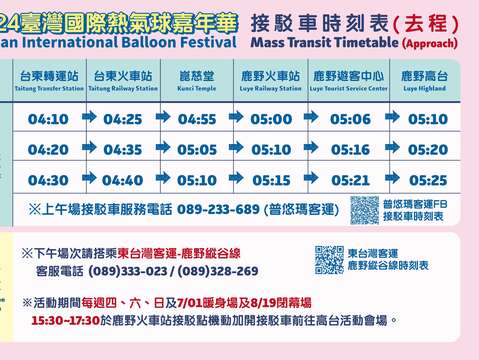 2024接駁車進場_台東縣政府提供