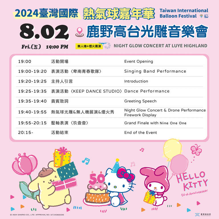 0802鹿野高台時程表_圖片為台東縣政府提供