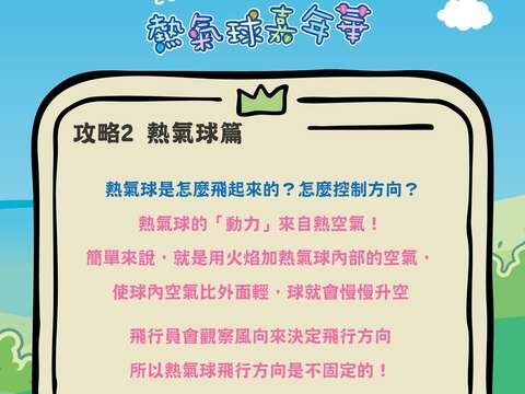熱氣球嘉年華攻略PART2熱氣球篇問題回覆熱氣球如何飛起來的圖片來源_臺灣國際熱氣球嘉年華FB