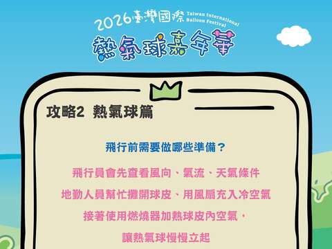 熱氣球嘉年華攻略PART2熱氣球篇問題回覆熱氣球飛行前準備圖片來源_臺灣國際熱氣球嘉年華FB